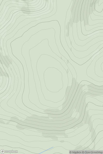 Thumbnail image for Pinbreck Hill [Carrick and Galloway] [NX320909] showing contour plot for surrounding peak